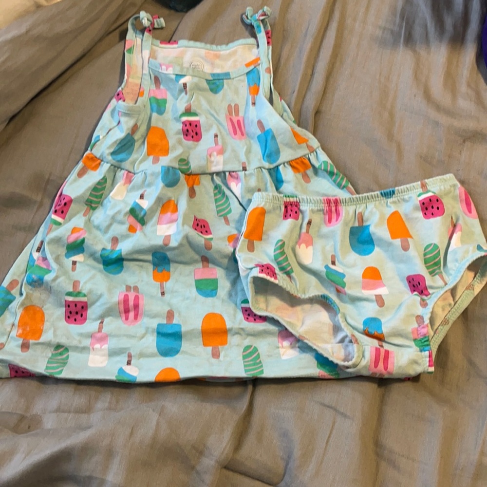 Blue Wonder Nation Popsicle summer dress